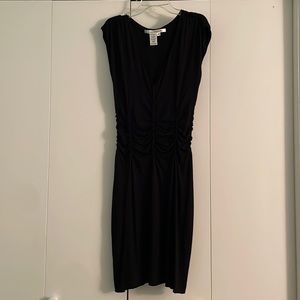Max Studio Black Ruched Dress